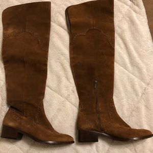 Frye Ray Grommet Over the Knee Suede Boot 8.5